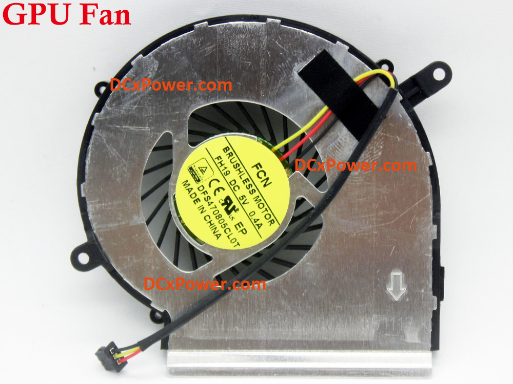 (image for) Laptop Internal Fan for MSI GE62 GE72 PE60 PE70 2QC 2QD 2QE 2QF 2QL MS-16J1 MS-16J2 MS-1791 MS-1792 Series CPU GPU Cooling Inside Left Right Cooler Assembly Genuine FH18 FH19